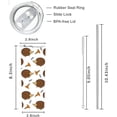 thumbnail image 2 of Hedgehog Skinny Tumblers with Lids and Straws, Stainless Steel Vacuum Insulated Double Wall Travel Tumbler Cups 20 OZ for Men Women, 2 of 6