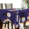 thumbnail image 3 of SKYSONIC Halloween Gnomes Tablecloth Durable Rectangle Tablecloths Waterproof Square Table Cloth Stain Resistant Table Cover for Outdoor Picnic Restaurant Home Decoration 54 x 54 Inch, 3 of 7