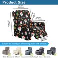 thumbnail image 3 of Renewold Santa Claus Snowflakes Cover for Recliner Chair Soft Breathable Dog Couch Cover 4 Pieces Oversized Recliner Cover Washable Reclining Sofa Slipcover Living Room Christmas Decor, 3 of 8