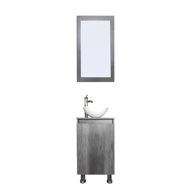 Gabinete De Baño Para Lavabo Con Espejo Decorativo GISLA