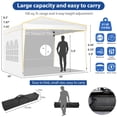 thumbnail image 3 of SANOPY 10' x 10' Pop up Canopy Tent, Canopy Shelter with 4 Removable Sidewalls and Sandbags, Outdoor Party Tent with Carry Bag for Backyard, Sliver White, 3 of 9