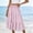 Purple, variant on Women's Casual Elastic Waist Plaid Skirt Gingham Swing Pleated Midi Long Skirt