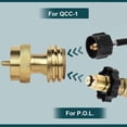 thumbnail image 2 of GASPRO Adaptateur de Réservoir de Propane 1 Lb, Convertisseur de 20 Lb à 1 Lb, Raccrocher de Petits Réservoirs de Propane Lorsque 20 Lb s'Épuisent, Laiton Massif, 2 of 6
