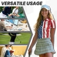 thumbnail image 6 of Uorisanigo US Flag Couples' Outfits His and Hers Clothing Mens Golf Shirts 1/4 Zip Up Dry Fit Sport Short Sleeve Workout Tops and Women's Golf Tennis Shirts Collared Tops, 6 of 8