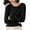 Black, variant on Womens Knit Pullover Sweater Crew Neck Design Breathable Fabric Relaxed Silhouette for Fall Outings Beige XL