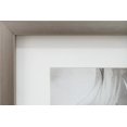 thumbnail image 3 of 18x40 Inch Silver Tone Framed Abstract Circular Art with Gold Accents, 3 of 6