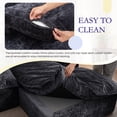 thumbnail image 4 of Muumblus 103" Boneless Sectional Sofa with Left Chaise, Comfy L-Shaped Modular Couch for Living Room, No Assembly Required, Black Chenille, 4 of 10