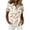 265#White, variant on Women's Hawaiian Summer Cool Floral Tropic Print Beach Short Sleeve Button Up Shirt Light pink XL