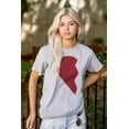 thumbnail image 3 of Other Half Heart Cute Matching Set Plus Size Crewneck Graphic Tee Shirt Brisco Brands 2X, 3 of 5