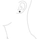 thumbnail image 4 of Black Mystic Rainbow CZ Stud .925 Earrings Silver Round/Square 510MM, 4 of 5