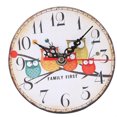 thumbnail image 4 of Reloj de pared de estilo búho de dibujos animados, reloj de pared de madera redondo silencioso, sala de estar, dormitorio, accesorio de decoración del hogar, regalos de Navidad Noticed JJ15751-05, 4 of 4