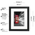 thumbnail image 4 of 11x14 Decorative Black Picture Frame - Matted to Display Photographs 8x10 or 11x14 Without Mat - Highest Quality Materials - Ready to Display on Wall, 4 of 5