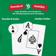 thumbnail image 4 of Naipes Baraja de cartas Paquete de 2 cartas de póquer Juego de naipes con impresión grande gigante para adultos Personas mayores Juegos de cartas para juegos familiares Fiesta nocturna Casino Magic (v, 4 of 5