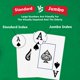 thumbnail image 4 of Naipes Baraja de cartas Paquete de 2 cartas de póquer Juego profesional Índice gigante Naipes con impresión grande para adultos Personas mayores Juegos de cartas para juegos familiares Fiesta nocturna, 4 of 5