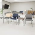 thumbnail image 4 of Avon Reception Waiting Armless Chair HPL Seat Back / Charcoal Steel / Natural, 4 of 4