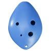 Baby Ocarina 6 Holes Flute With Song Book Neck String Student Toy Sport Supplies (Blue)