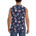 thumbnail image 4 of Fotbe Men's USA Stars Print Men's Sleeveless Muscle Tank Tops Casual T-Shirts for Gym Workout Beach-3X-Large, 4 of 8