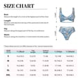 thumbnail image 6 of Wukai Cute Chickens and Flowers Women's Bikini Set Two Piece,wimsuit High Waisted V Neck Twist Front Adjustable Spaghetti Straps Bathing Suit-Large, 6 of 7