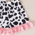thumbnail image 4 of TOWED22 Baby Infant Outfits 2 Piece Tshirt Top + Cute Shorts Soft Summer Clothing Sets Toddler Girl Clothes(Black,3-4 Y), 4 of 7
