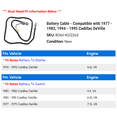 thumbnail image 2 of Battery Cable - Compatible with 1977 - 1982, 1994 - 1995 Cadillac DeVille 1978 1979 1980 1981, 2 of 2