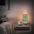 thumbnail image 6 of Small Table Lamp LED Bedside Nightstand Lamps with Fabric Shade Decor Desk Lamp for Living Room Bedroom Office Cute Skull Bone Flower, 6 of 7