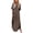 Bronze, variant on Women's Casual V Neck Maxi Dress, Short Sleeve Loose Fit Long Dress with Pockets, Beach Vacation Daily Wear Summer Dresses for Women(Pink/M)