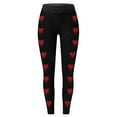 thumbnail image 4 of Women Valentine's Day Leggings Casual Printed Workout Lounge Yoga Legging Pants, 4 of 4