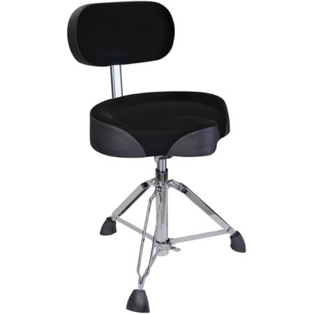 Drum Throne with Backrest Padded Drum Stool Hydraulic Drum Seat Height Adjustable Heavy Duty Motorcycle Style Drum Chair Airlift Guitar Chair with Back Support Drum Seats for Adults