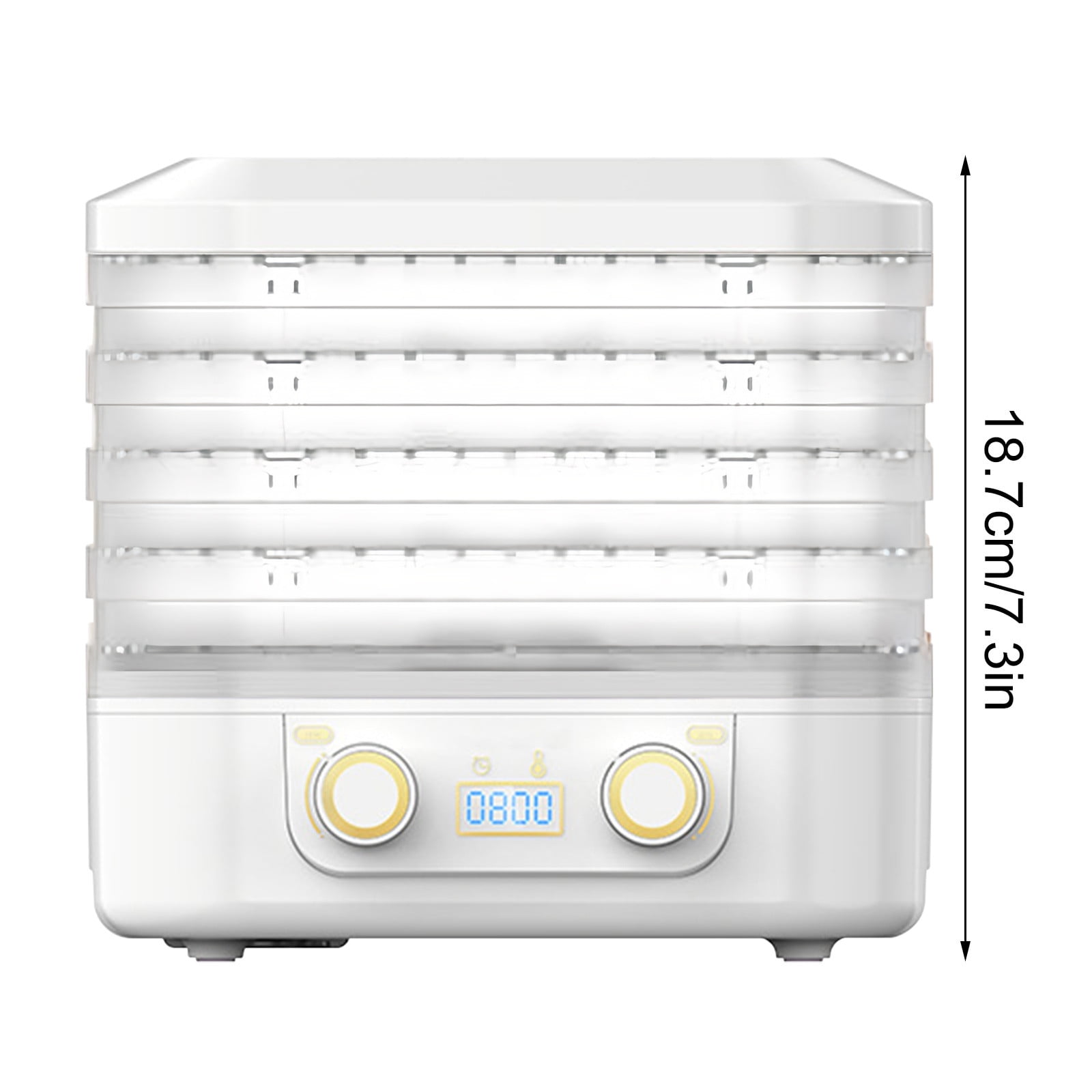 FYHALE New 5 Layer Freeze Dryer Machine for Candy and Snacks, Food Home Freeze Dryer with Digital Adjustable Timer and Temperature Control, Freeze Dryer Clearance, White