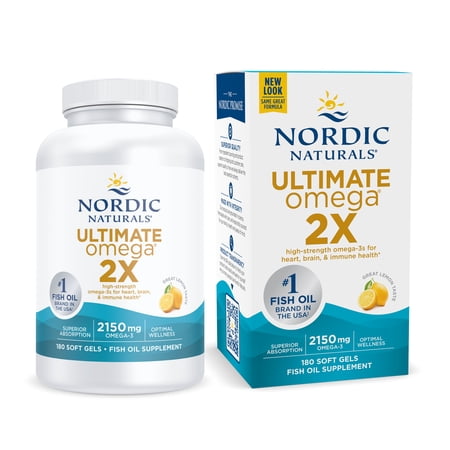 Nordic Naturals Ultimate Omega 2X Softgels  2150 Mg  Fish Oil  180 Ct