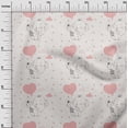 thumbnail image 2 of oneOone Polyester Lycra Peach Fabric Star|Balloon & Baby Elephant Kids Dress Material Fabric Print Fabric By The Yard 56 Inch Wide, 2 of 4