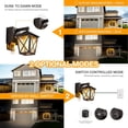 thumbnail image 4 of Porch Lights with Outlet, Dusk to Dawn Outdoor Light with Outlet Built-in, Waterproof Anti-Rust Lantern Outside Light with GFCI Outlet, Wall Sconce Light with Plug for Front Door (Bronze), 4 of 16
