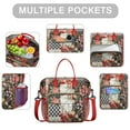 thumbnail image 2 of Pioneer Flower Floral Print Pattern Womens Lunch Box for Work,Insulated Large Lunch Bag for Tween and Teen,Loncheras Para Mujer,Leakproof Adult Lunch Bag for Work,Beach,Travel,Picnic,Camping, 2 of 7