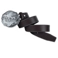 thumbnail image 4 of Cinturón de vaquero americano para hombre, correa de hebilla de caballero, cinturone americana café Colcomx Western Cowboy Belt, 4 of 8
