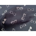 thumbnail image 4 of oneOone Popeline de Coton Gris Monnaie Tissu Lunettes Mode Robe Matière Tissu Imprimé Tissu au Mètre 42 Pouces de Large, 4 of 4