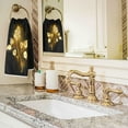 thumbnail image 2 of GZHJMY Beautiful Glowing Golden Rose Soft Absorbent Hand Towel Decor for Bathroom, Guest, Hotel, Kitchen, Gym and Spa(16" x 30"), 2 of 5