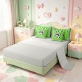 thumbnail image 3 of Manfei Pink Princess Bows 7-Piece Twin Bedding,Cartoon Soccer Print Bowtie Bedding Comforter Set,Light Gray Reversible, 3 of 7