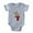 Heather Gray, variant on CafePress - FIN Y For Yak - Cute Infant Baby Football Bodysuit