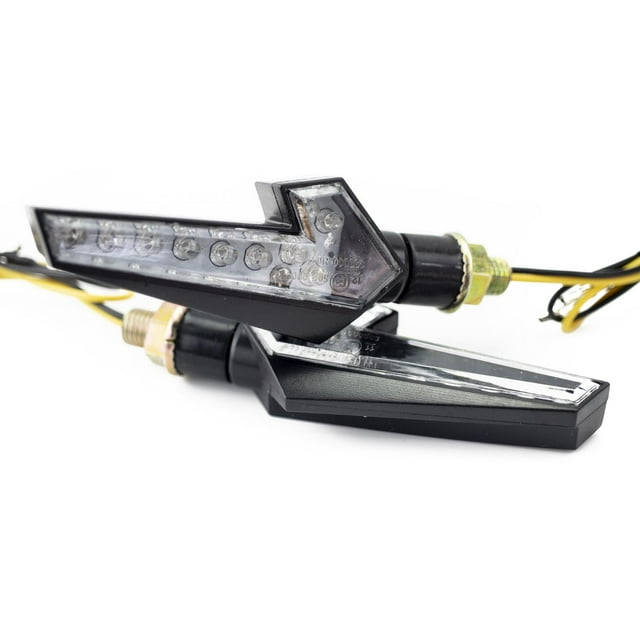 Direccionales De Motocicleta Kinlley 10 Leds Dip M1047 Negro