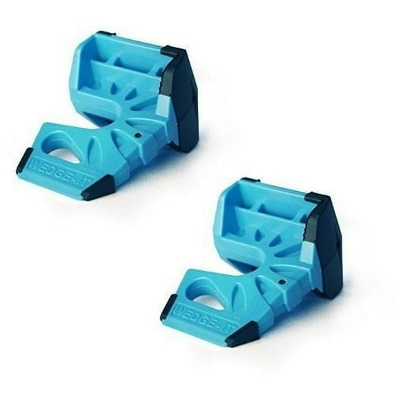 Wedge-It 3-in-1 Ultimate Door Stop Heavy Duty Blue 2 Pack