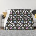 thumbnail image 3 of Throw Blanket for Couch, Cute Cartoon Rainbow Donut Super Soft Fuzzy Comfy Warm Throw Blanket, Cuteness Lightweight Cozy Plush Flannel Blanket & Throws for Sofa and Bed All Season, 3 of 5
