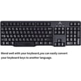 thumbnail image 5 of (French Keyboard Stickers) (4 Pack) Self-Adhesive Keyboard Stickers - Waterproof White Lettering with Black Background, 5 of 5