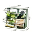 thumbnail image 4 of Mosiee Double-Layer Tea Bag Storage Box Desktop Coffee Table Capsule Coffee Tea Storage, 4 of 8