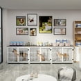 thumbnail image 5 of Wisfor Cage/chenil pour Chien Robuste Blanc de 30 Pouces, Meuble Télé, Table d'Appoint en Bois, Meuble, 5 of 5