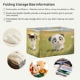thumbnail image 5 of Storage Bins with Handle Fabric Organizer Basket Foldable Box 1 Pack Lovely Panda Baby 14.2x10.2x8.3, 5 of 8