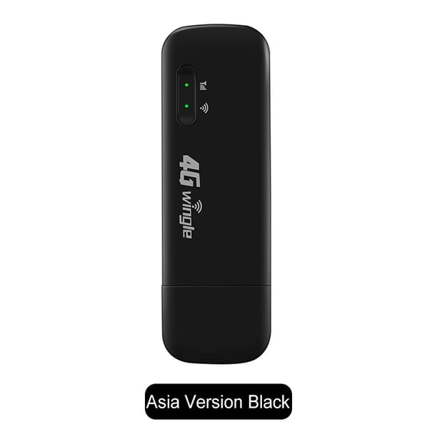 4G WiFi Dongle 150Mbps Router Hotspot móvil (UF910-U5 versión asiática) Negro