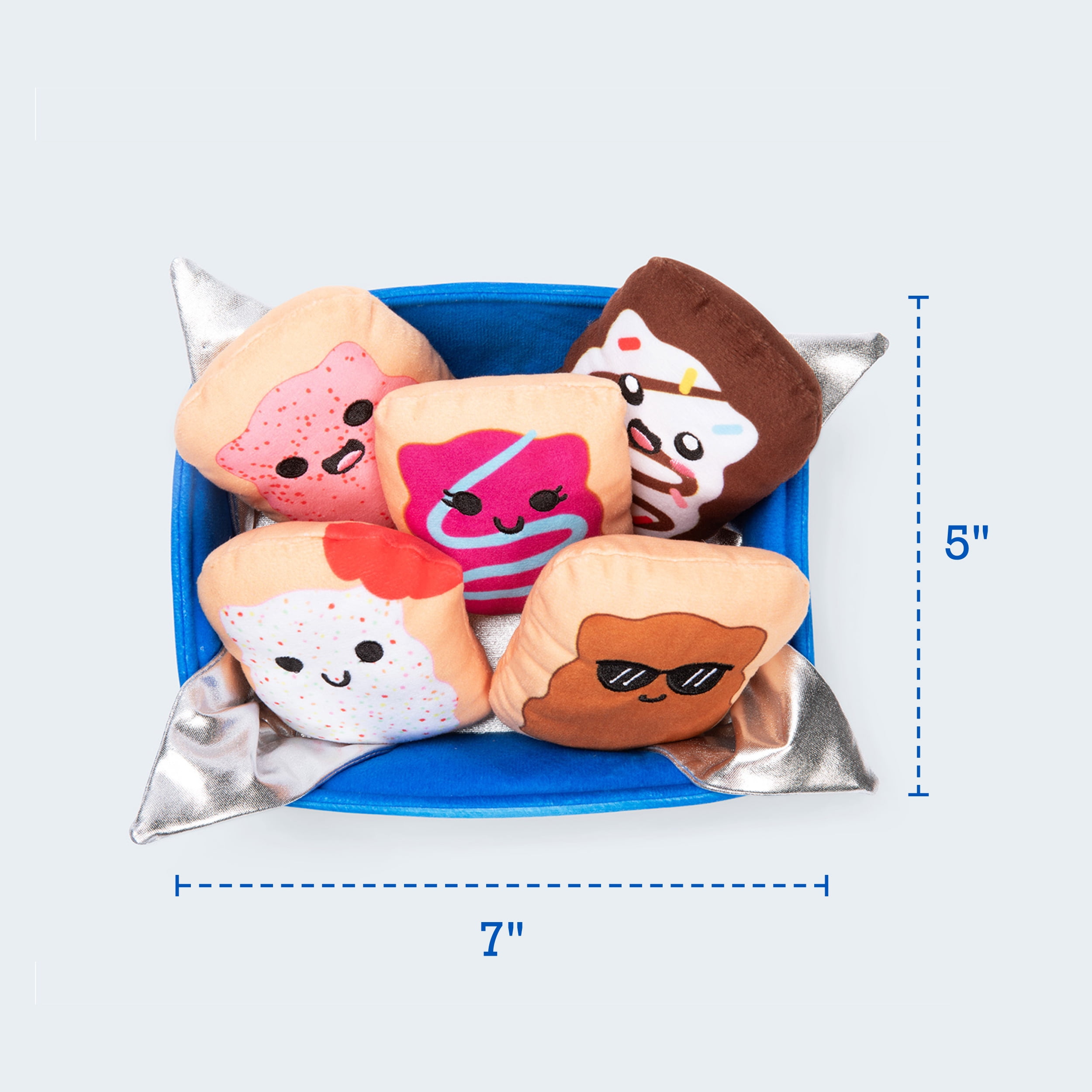 Pop-Tarts™ Emotional Support Pals , Snack-Inspired Plushies, Includes 5 Plush Pals with Plush Box