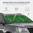 thumbnail image 4 of Windshield Sun Shade, Math Pattern Green Foldable Car Sun Shade Windshield For Front, 2 Pieces, 4 of 4