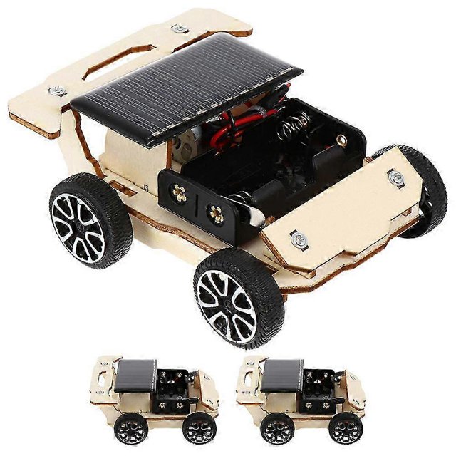 26-27 3 Sets of Mini Solar Car Model Making Kit Science Experiment Projects Diy Assemble Toy