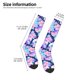 thumbnail image 2 of Fotbe pinkk flower crystal Skull Calcetas Divertidas Estampadas para Hombre y Mujer, Calcetas de Algodón hasta la Rodilla para Caminar, Correr, Enfermería y Embarazo, 2 of 6